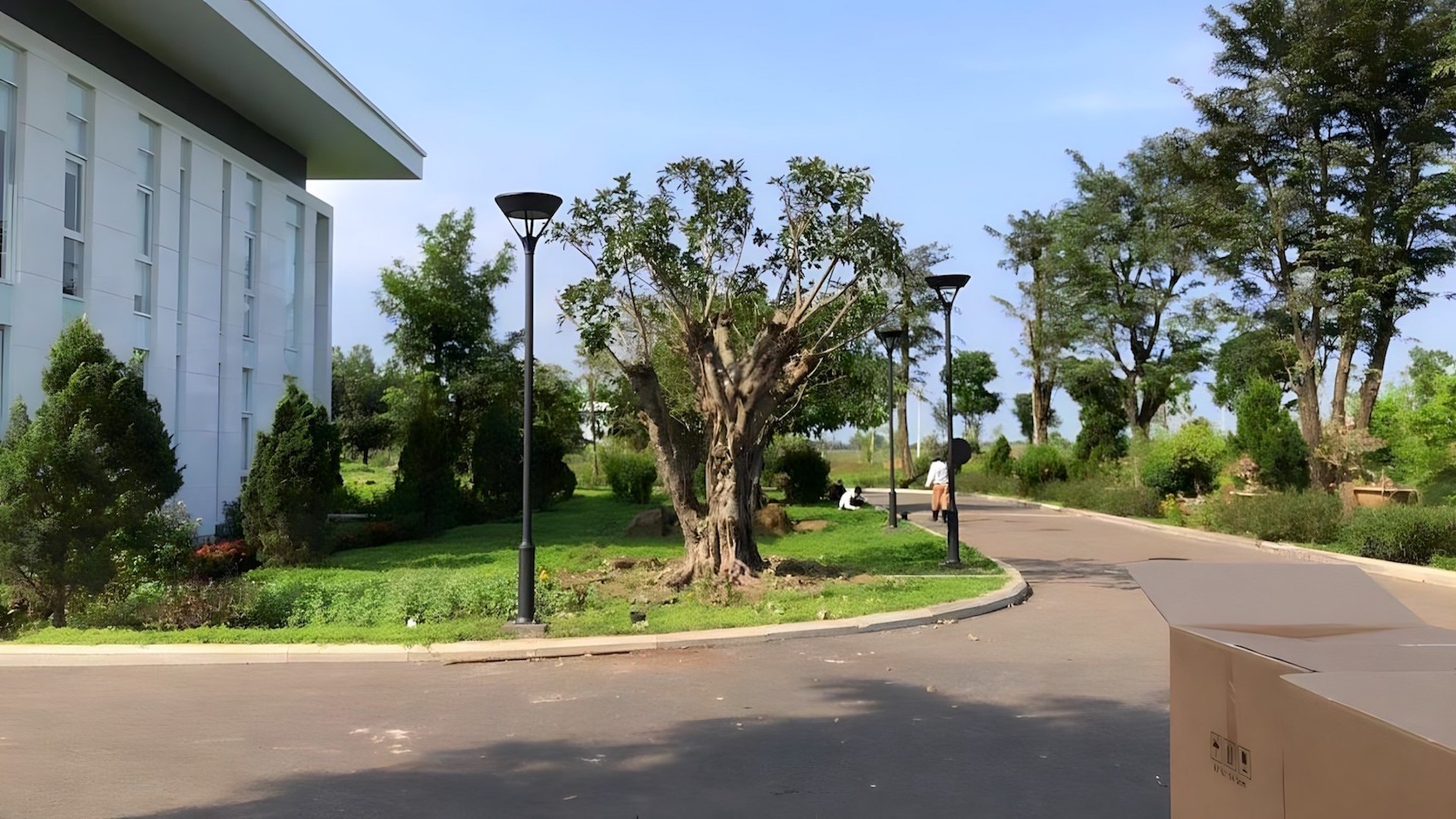 SOLAR POST TOP, Factory Entrance